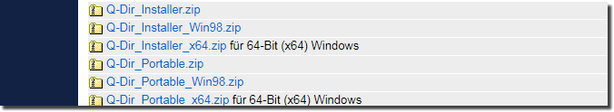 Q-Dir download variants!