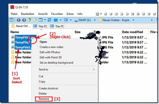 Simple rename multiple Files the Explorer Views!