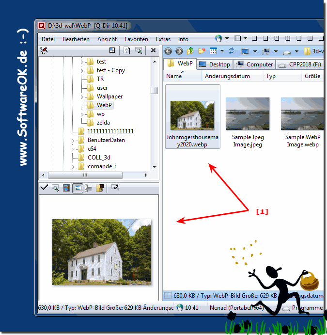 WEBP in Q-Dir File Explorer View!