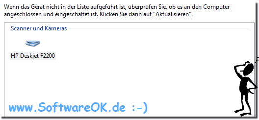 Windows Scanner und Kameras in der Windows Bilderfassung!