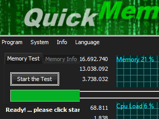 The fast RAM Test for Windows 10, 8.1, ...