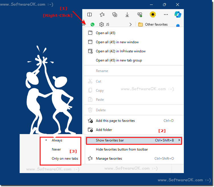 Show or Hide Favorites Bar in Microsoft Edge Chromium!