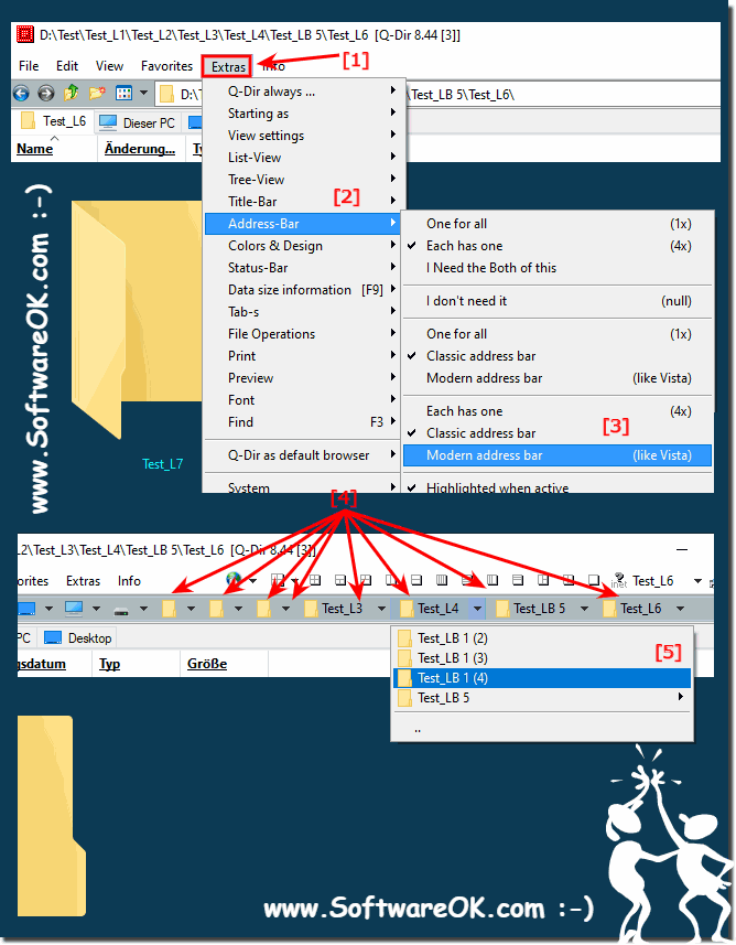 File Explorer folders cycle through more levels or certain levels