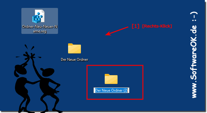 New folder and the new folder name on Windows 11,10!