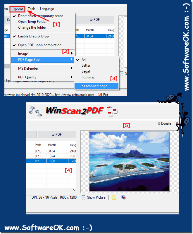 Images to PDF with the correct image format or resolution!