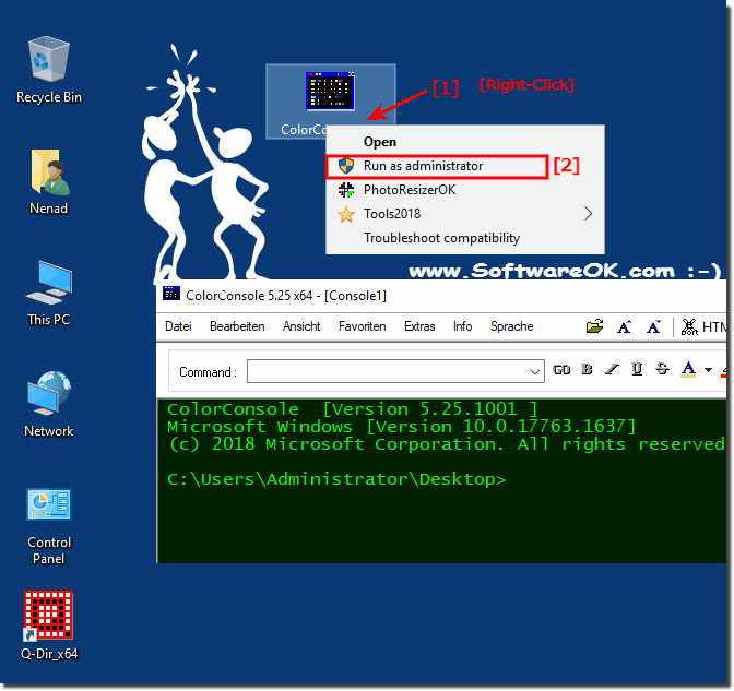 Run the ColorConsole as an administrator!