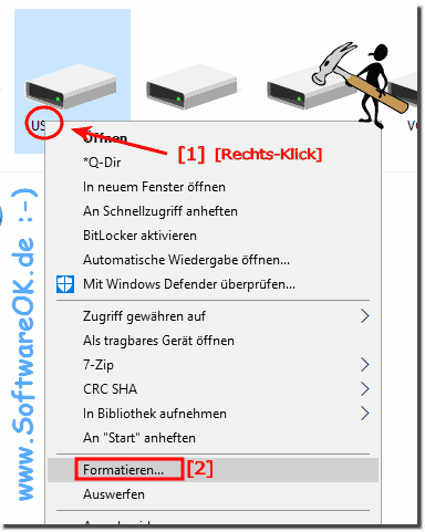 Reformat USB drives!