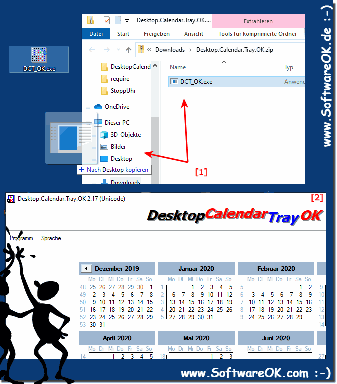 Desktop Calendar in Office for Commercial Use!