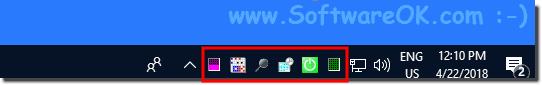 DesktopOK Tools in  the task bar notification area!
