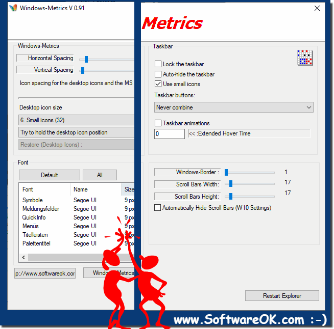 More Options in the Windows Metrics!