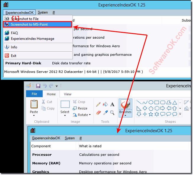 Screenshot in Experience-Index-OK Performance Index!