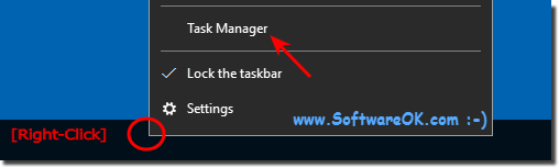 Start the Task-Manager from Task-Bar!