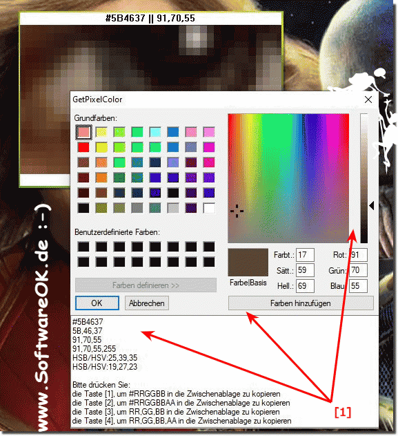 Capture the pixel color on MS Windows OS!