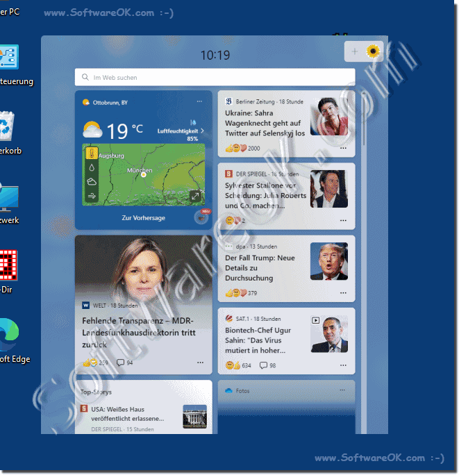 A Widgets on MS Windows OS!