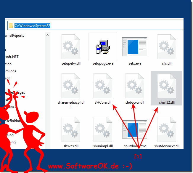 Example System32 folder with DLL files!