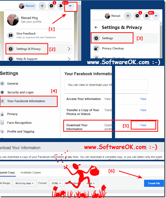 Download all of Private Facebook data!