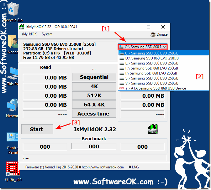 How can I test another partition or drive!