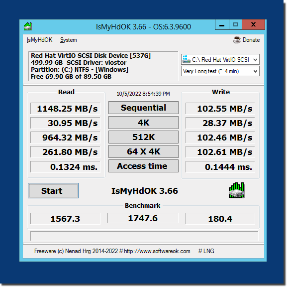 Virtual drive measurement on Windows Server 2012!