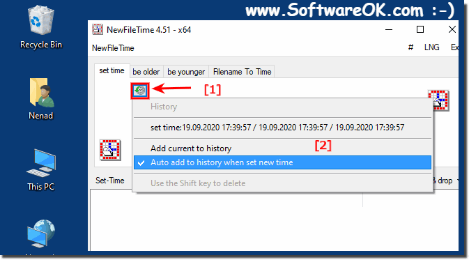 Create Access Modified Time to File Time History!