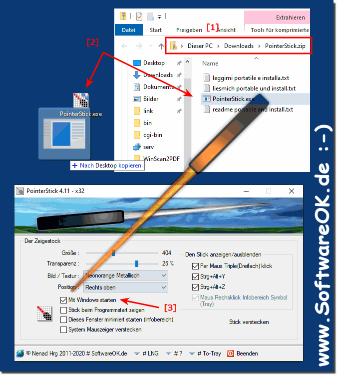 Restore mouse pointer staff by reinstalling!