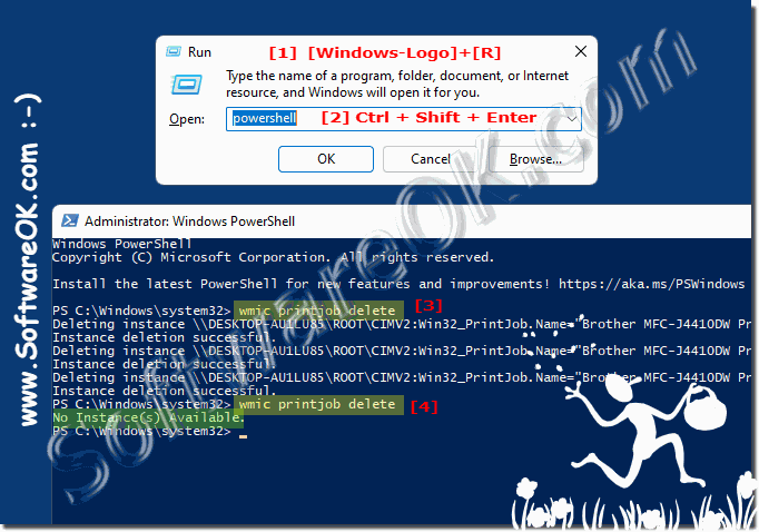 Delete all print queue with PowerShell!