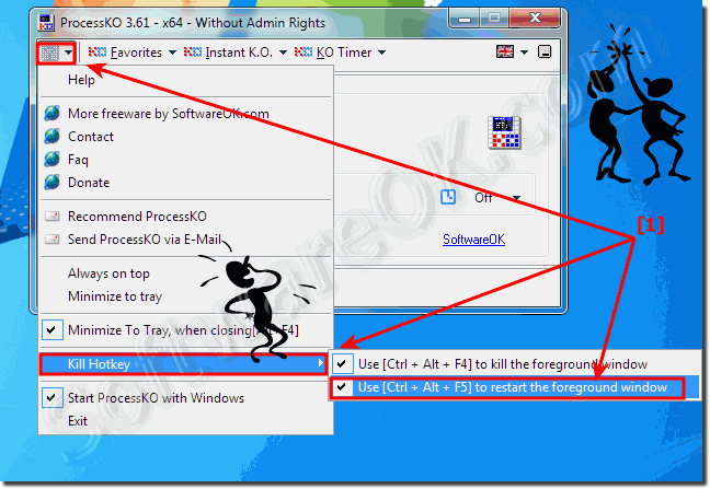 Restart Windows programs via Keyboard shortcuts!