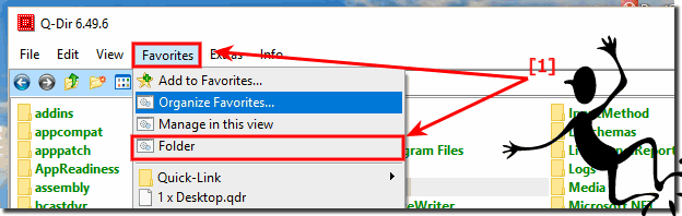 Change the favorites folder in Q-Dir!