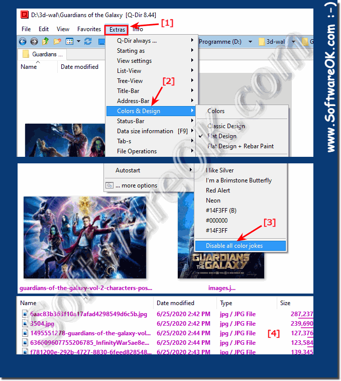 Color Filter for Windows-Files and Folders in Q-Dir!