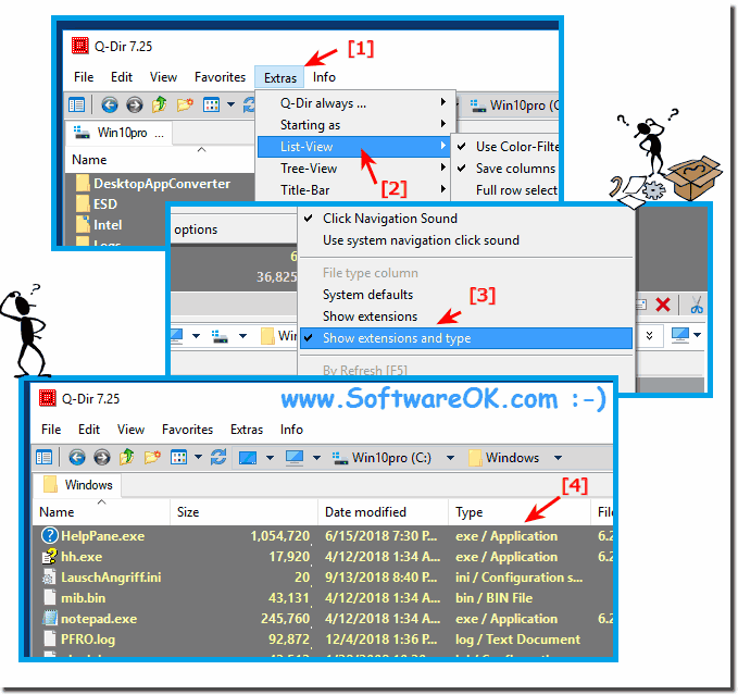 File extension of the Type column of the Date Explorer!