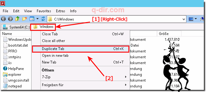 duplicate Tab in Q-Dir Explorer!