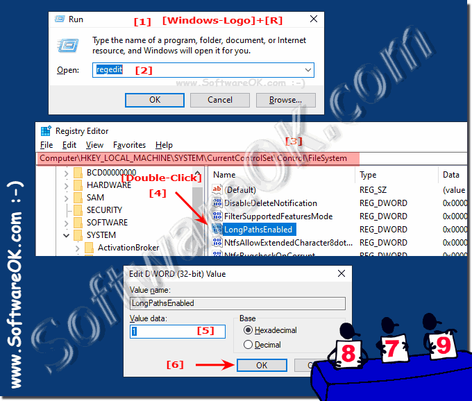 Accept paths with more than 260 characters in Windows Explorer!