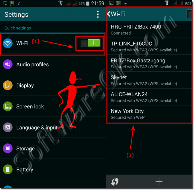 Wi-Fi settings Samsung Galaxy!