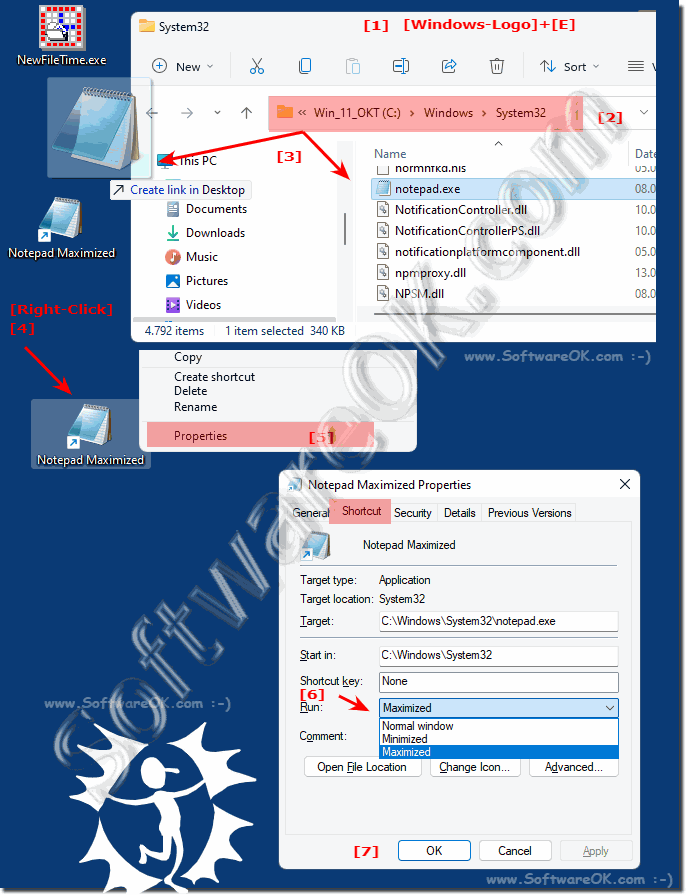 Always open Windows programs maximized, with example!