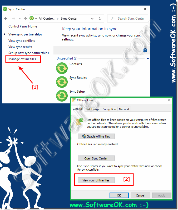 Manage the offline files on Windows PC and MS Server!