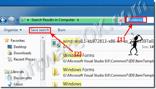 How to Save and Open Searches in Windows 7