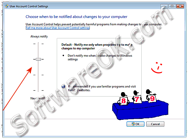 Open User Account Control Settings in Windows-7
