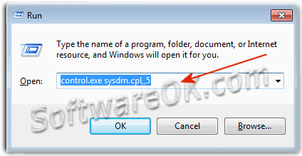 Run command to open the Remote Desktop settings in Windows-7