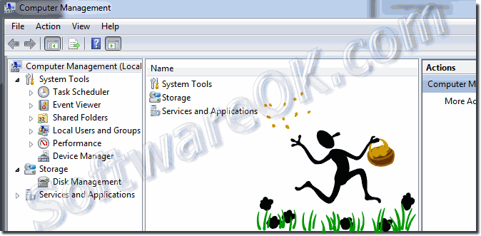 The Computer Management in Windows-7!