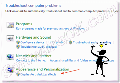 Find and fix Aero Problems in Windows 7
