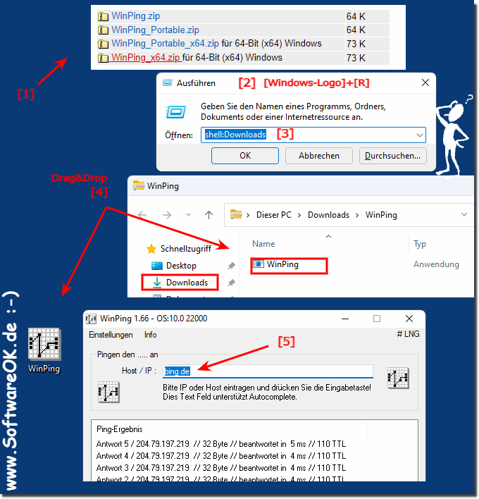 Continue to execute the ping command under Windows 11!