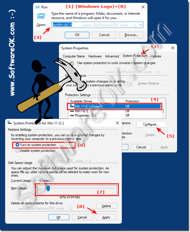 Activate System Protection on Windows 11 or 10!