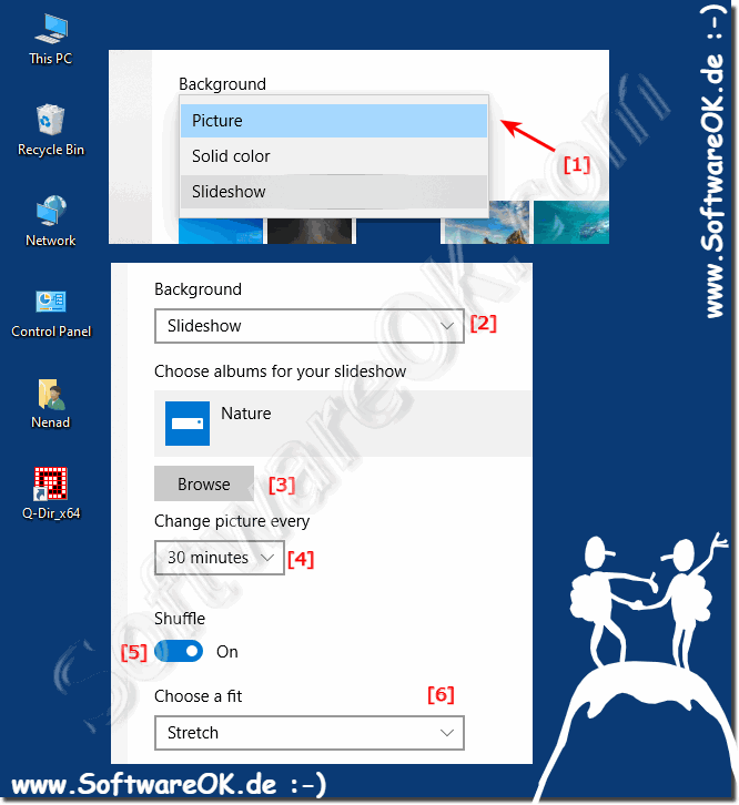Advanced Settings Desktop background in Windows 10!