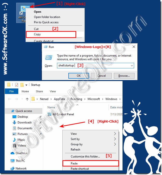 Auto-Start the Control Panel in Windows-10!