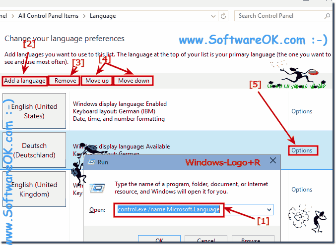 Chhnge the language in Windows-10!