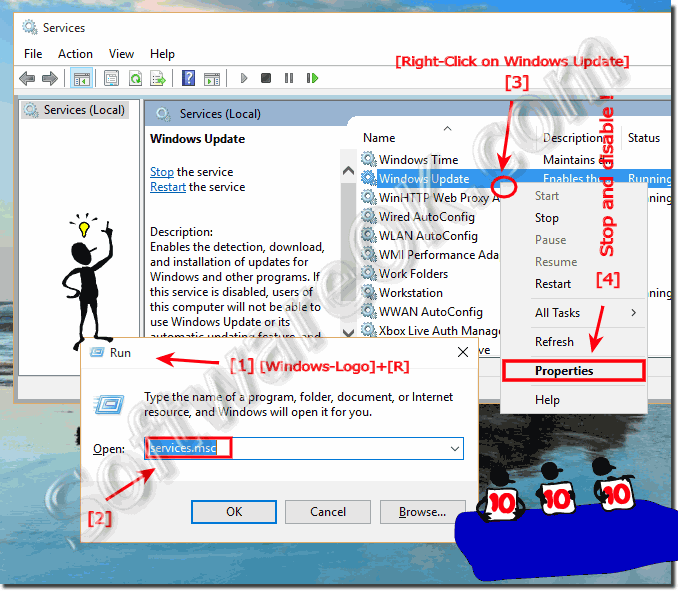 Disable the Auto-Update in Windows 10!