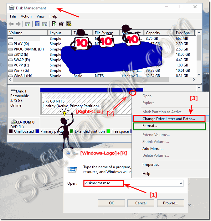 External drives and Paths under Windows 10!