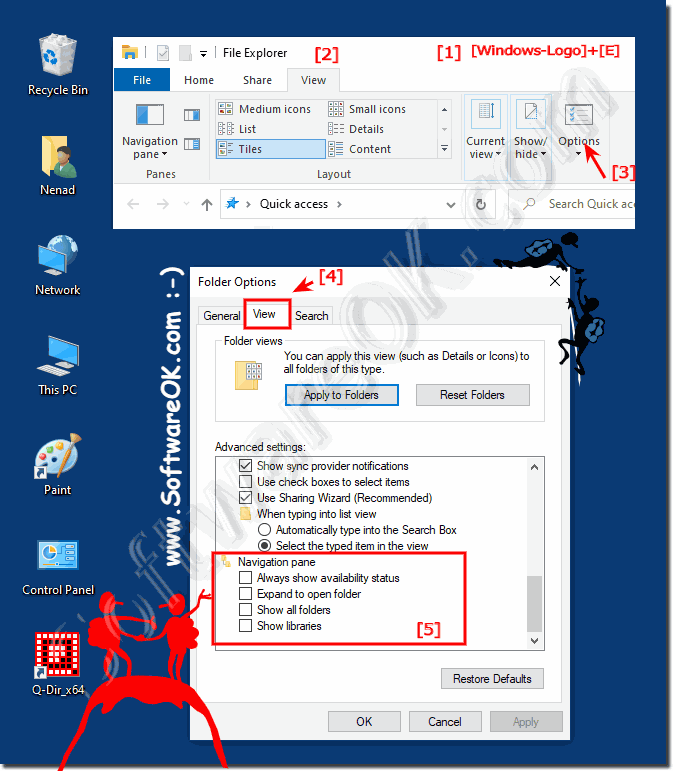 File-Explorer Navigation Pane settings!