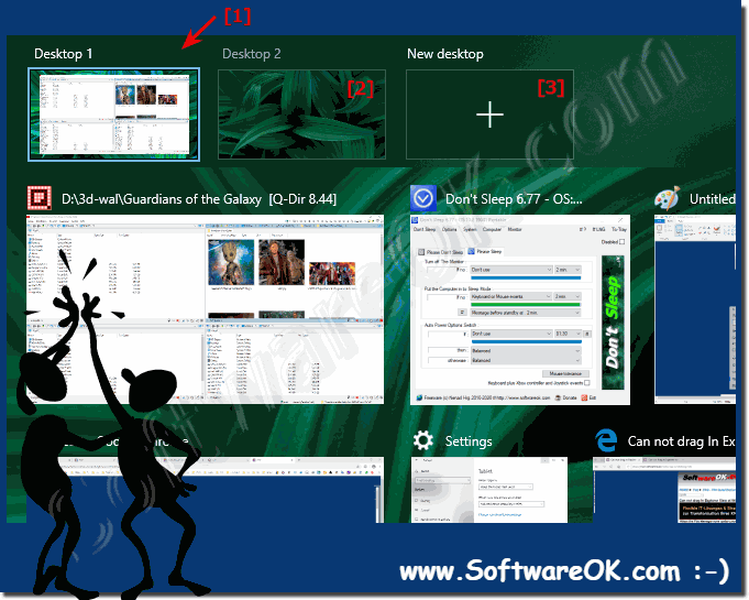 Multiple Virtual desktops on Windows 10!