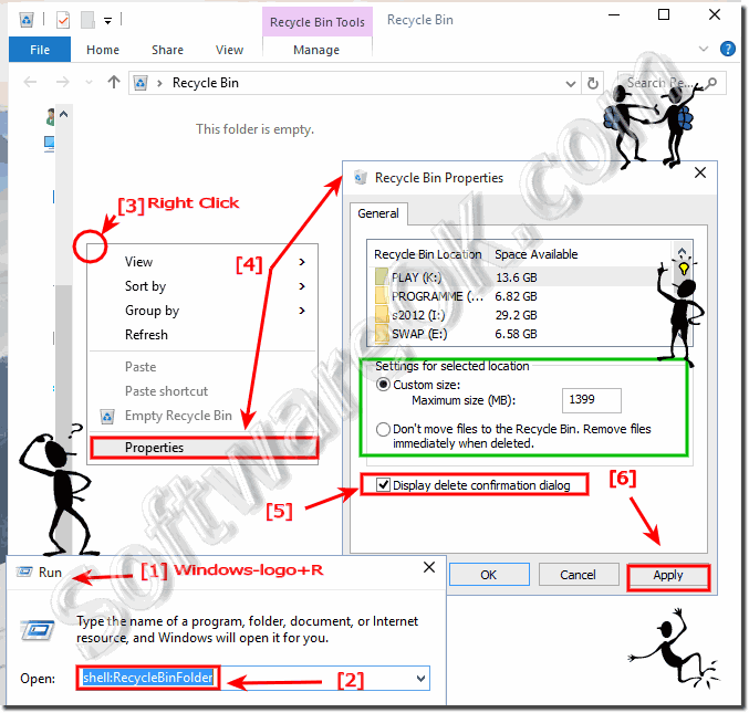 Recycle-Bin enable Confirm-Dialog in Windows 10!