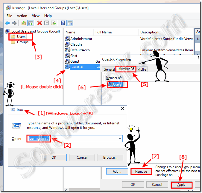 Remove Windows-10 User from Member-Group!